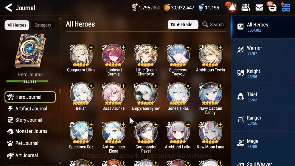 Epic Seven Accounts ASIA Verif|44 ML(Many Limited Char META,Hero 335/3 image 9