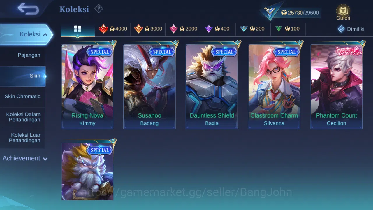 Mobile Legends: Bang Bang Accounts Hero 76 Skin 135 | CC Natalia | Lightborn Tigreal image 10