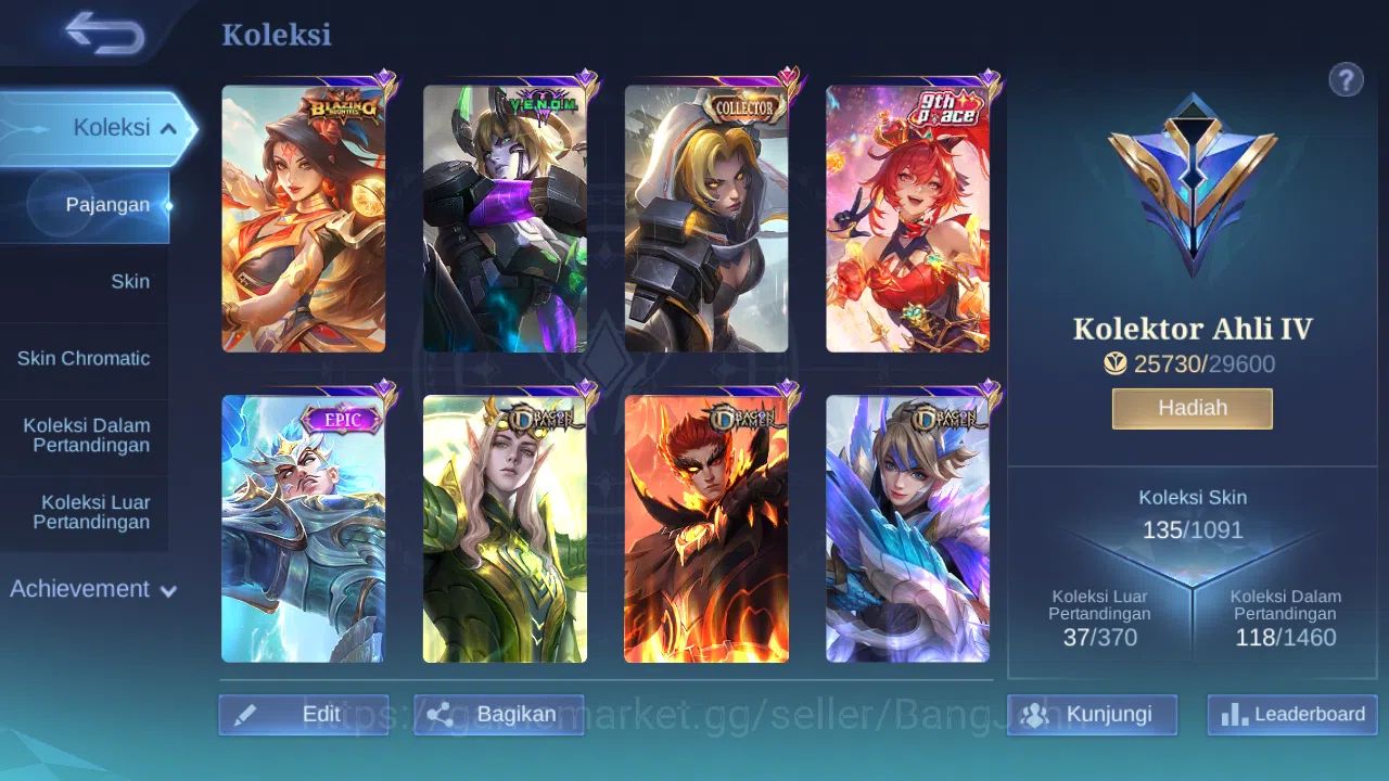 Mobile Legends: Bang Bang Accounts Hero 76 Skin 135 | CC Natalia | Lightborn Tigreal image 11
