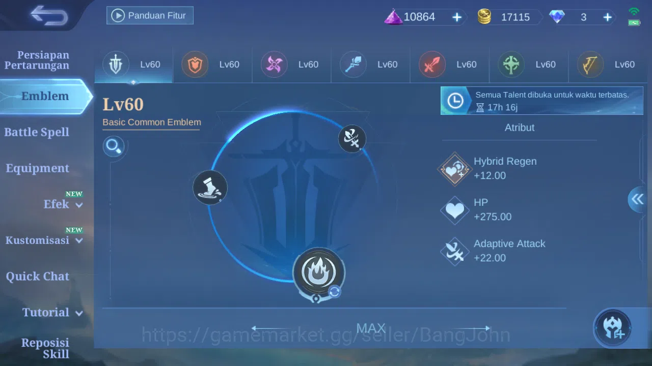 Mobile Legends: Bang Bang Accounts Hero 76 Skin 135 | CC Natalia | Lightborn Tigreal image 12