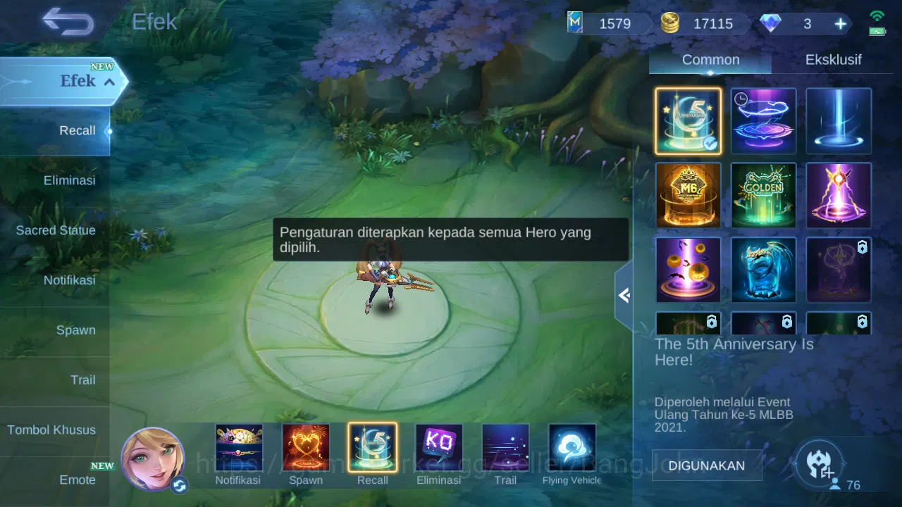 Mobile Legends: Bang Bang Accounts Hero 76 Skin 135 | CC Natalia | Lightborn Tigreal image 13