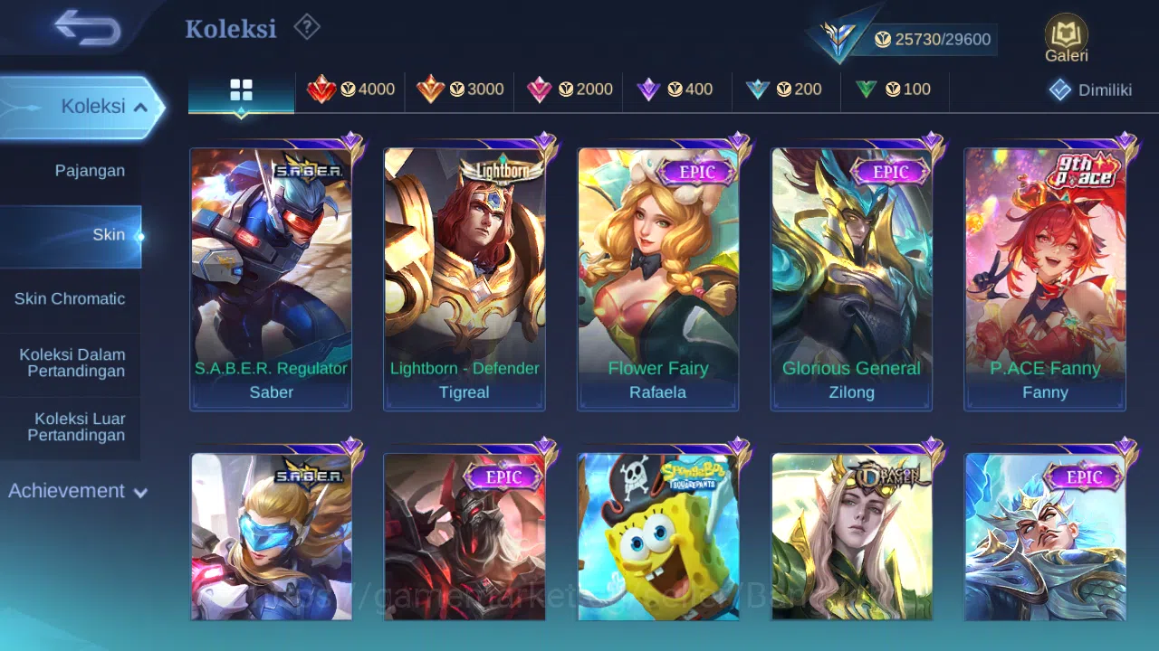 Mobile Legends: Bang Bang Accounts Hero 76 Skin 135 | CC Natalia | Lightborn Tigreal image 3