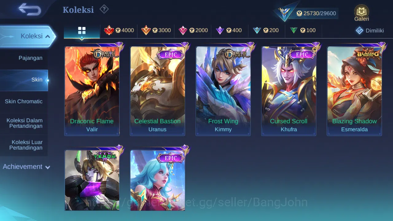 Mobile Legends: Bang Bang Accounts Hero 76 Skin 135 | CC Natalia | Lightborn Tigreal image 5