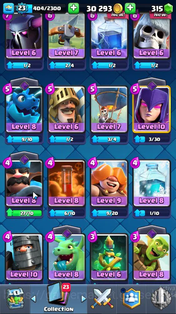 Clash Royale Accounts Midgame Lv 23|Trophy 4167|KTL 9|Limit Skin|Card 76| 1 EVO 3 Legendary 20 Epic 26 Rare 27 Common|Take 12