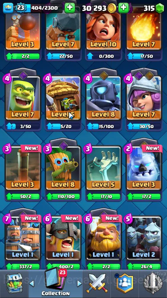 Clash Royale Accounts Midgame Lv 23|Trophy 4167|KTL 9|Limit Skin|Card 76| 1 EVO 3 Legendary 20 Epic 26 Rare 27 Common|Take 14