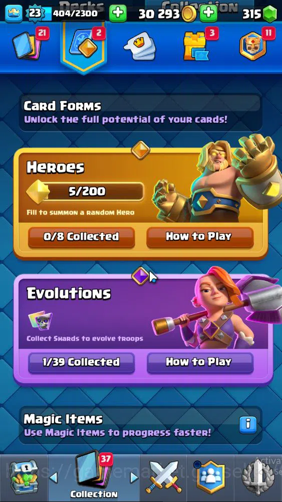 Clash Royale Accounts Midgame Lv 23|Trophy 4167|KTL 9|Limit Skin|Card 76| 1 EVO 3 Legendary 20 Epic 26 Rare 27 Common|Take 5