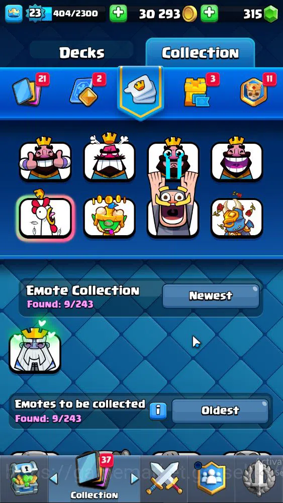Clash Royale Accounts Midgame Lv 23|Trophy 4167|KTL 9|Limit Skin|Card 76| 1 EVO 3 Legendary 20 Epic 26 Rare 27 Common|Take 7