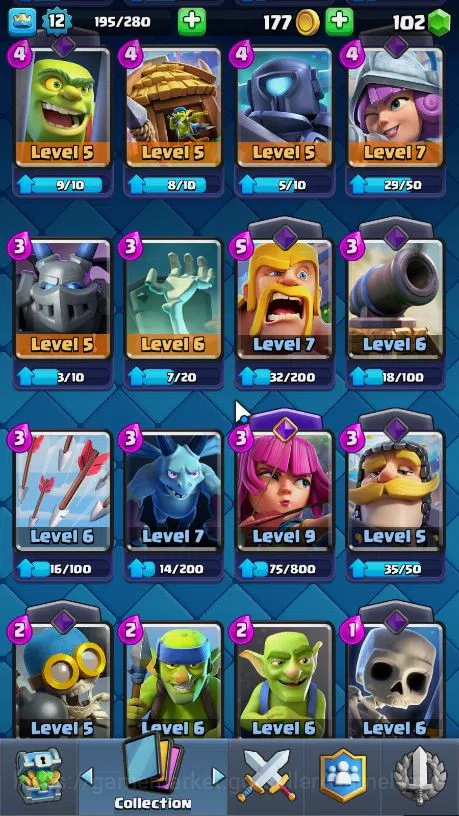 Clash Royale Accounts Lvl 12|Trophy 932|KTL 6|Best Starter Account|Card  image 11