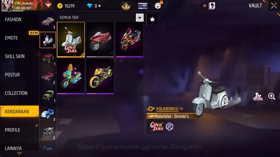 Free Fire Accounts Indonesia | Vault 253| M1887- Golden Glare, Hand o image 16