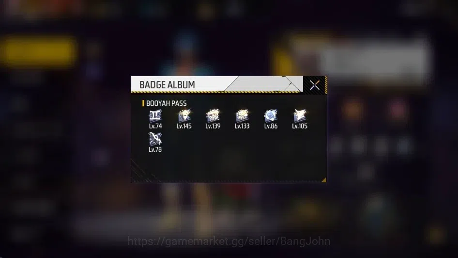 Free Fire Accounts Indonesia | Vault 253| M1887- Golden Glare, Hand o image 2
