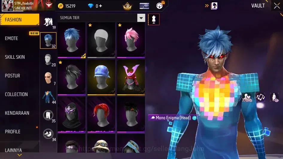 Free Fire Accounts Indonesia | Vault 253| M1887- Golden Glare, Hand o image 4