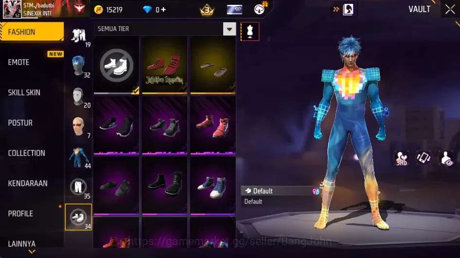 Free Fire Accounts Indonesia | Vault 253| M1887- Golden Glare, Hand o image 9
