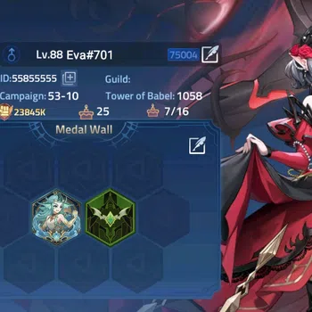 Mobile Legends: Adventure Accounts Sv 75xxx|VIP 8|Lvl 88|23M BP|1 UR & 5 Awaken|A