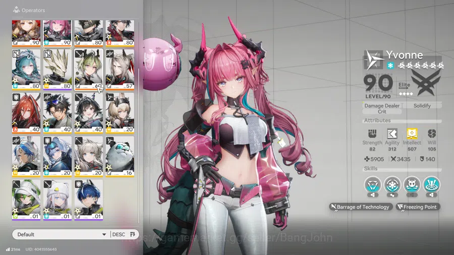 ASIA | Mid Game|4 Limit + 3 Sign| Laevatain +Sign,Gilberta + Sign,Yvonne+ Sign,Rossi,Lifeng,Ember,Ardelia,Pogra,Wulfgard AKE194B Arknights: Endfield Accounts ASIA | Mid Game|4 Limit + 3 Sign| Laevatain +Sign, image 1