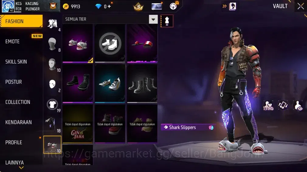 Free Fire Accounts Indonesia | M1887- Hand of Hope| AN94 - Tsunami Bo image 10