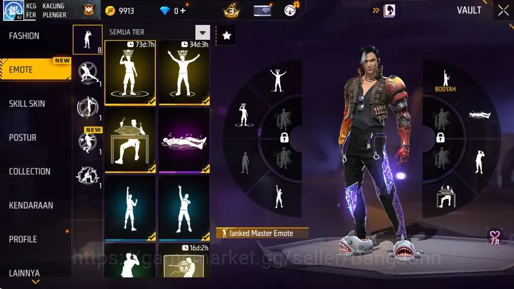 Free Fire Accounts Indonesia | M1887- Hand of Hope| AN94 - Tsunami Bo image 11