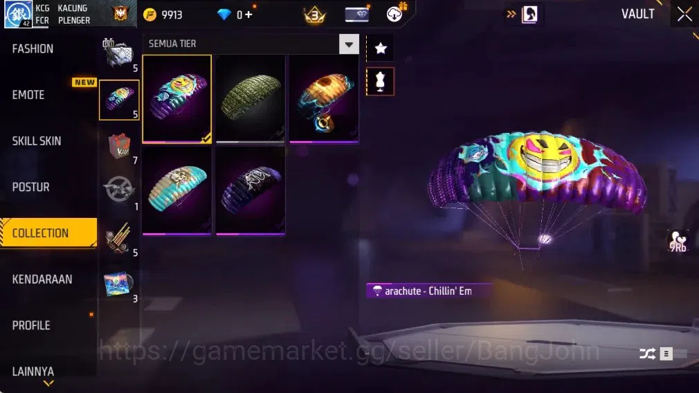 Free Fire Accounts Indonesia | M1887- Hand of Hope| AN94 - Tsunami Bo image 13