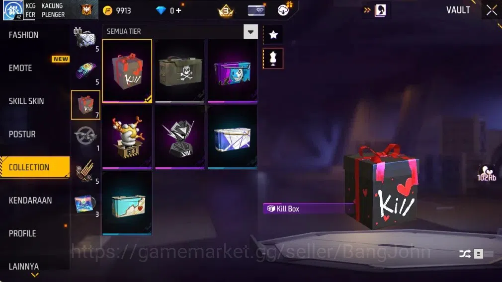 Free Fire Accounts Indonesia | M1887- Hand of Hope| AN94 - Tsunami Bo image 14