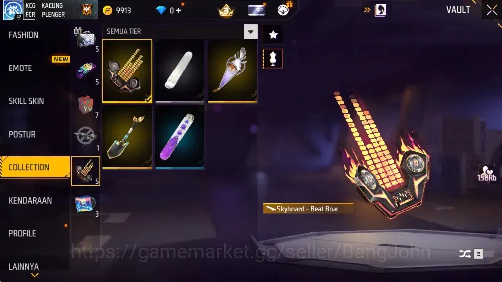 Free Fire Accounts Indonesia | M1887- Hand of Hope| AN94 - Tsunami Bo image 15