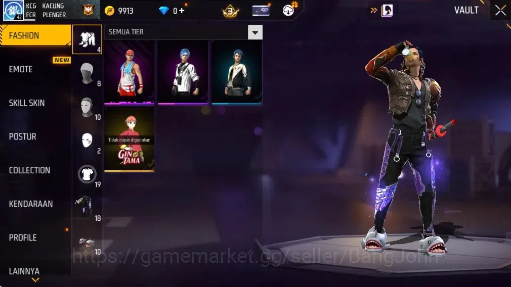 Free Fire Accounts Indonesia | M1887- Hand of Hope| AN94 - Tsunami Bo image 4
