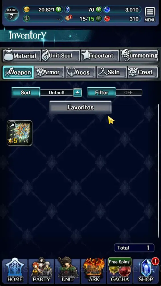 Last Cloudia Accounts GLOBAL|Rank 7|Collab Brave Frontier (Fire God Varg image 12