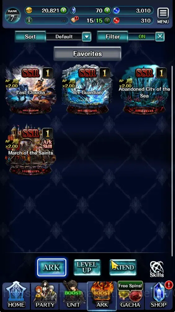 Last Cloudia Accounts GLOBAL|Rank 7|Collab Brave Frontier (Fire God Varg image 5
