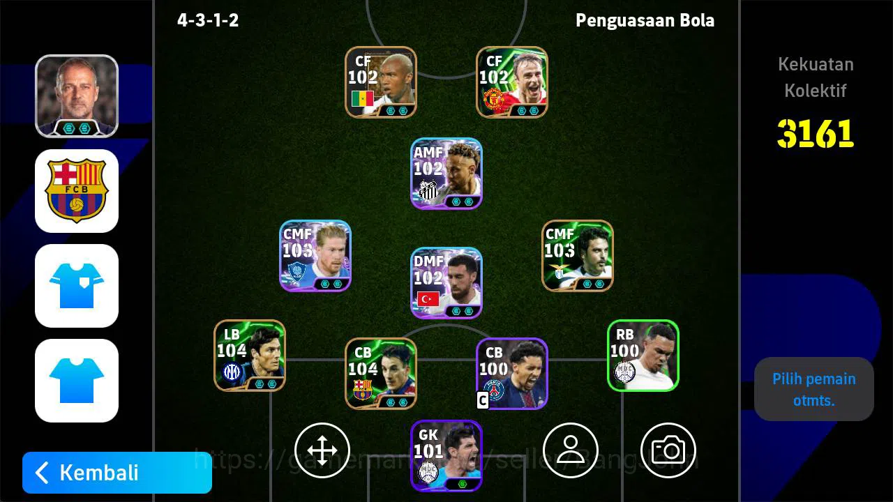 Power 3161 | albert ferrer epic, Berbatov epic, Stefano fiore epic, Neymar show, hadji Diouf legend EFB972B eFootball Others Power 3161 | albert ferrer epic, Berbatov epic, St image 1