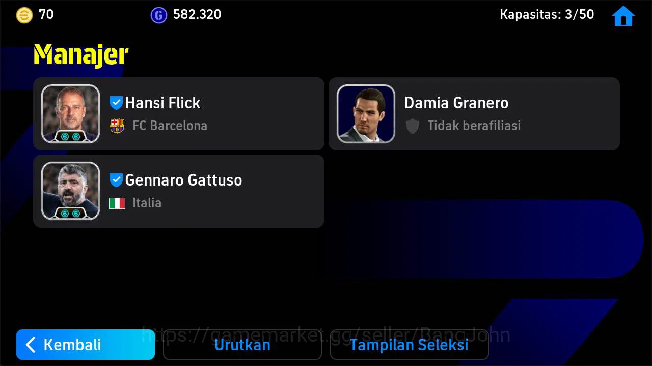 eFootball Accounts Others Power 3161 | albert ferrer epic, Berbatov epic, Stefano fiore epic, Neymar show, hadji Diouf 2