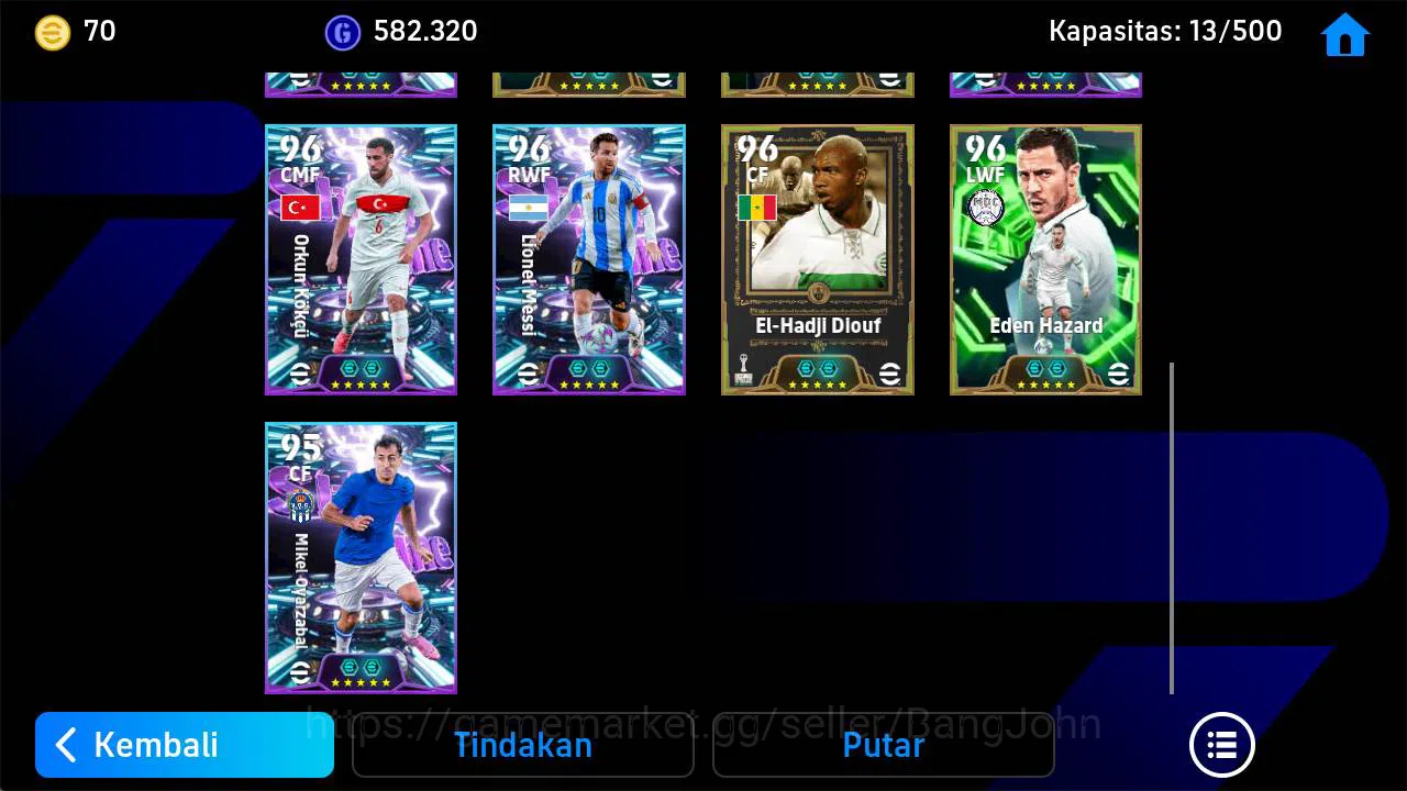 eFootball Accounts Others Power 3161 | albert ferrer epic, Berbatov epic, Stefano fiore epic, Neymar show, hadji Diouf 4