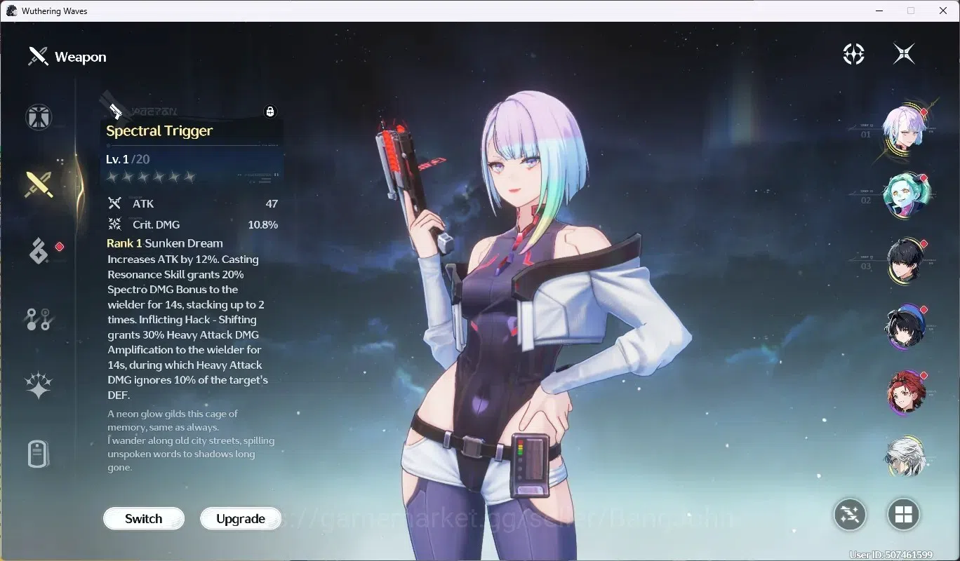 Wuthering Waves Accounts NA|UL 49|1 Char Limited [Lucy RC6 + Sign] & Rebecc image 4