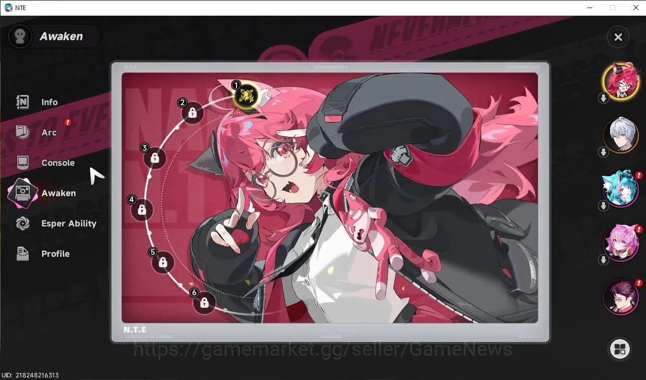 Neverness to Everness Accounts GLOBAL EU|HL 3| 1 SSR Meta Nanally A1 +S-Class Cha image 2