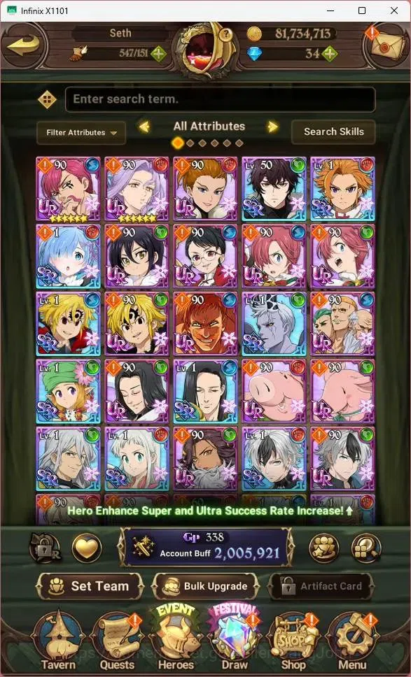 The Seven Deadly Sins: Grand Cross Accounts GLOBAL|2M CC|34 DM|LS 101|UR Mesis 1/6,NightSalos image 6