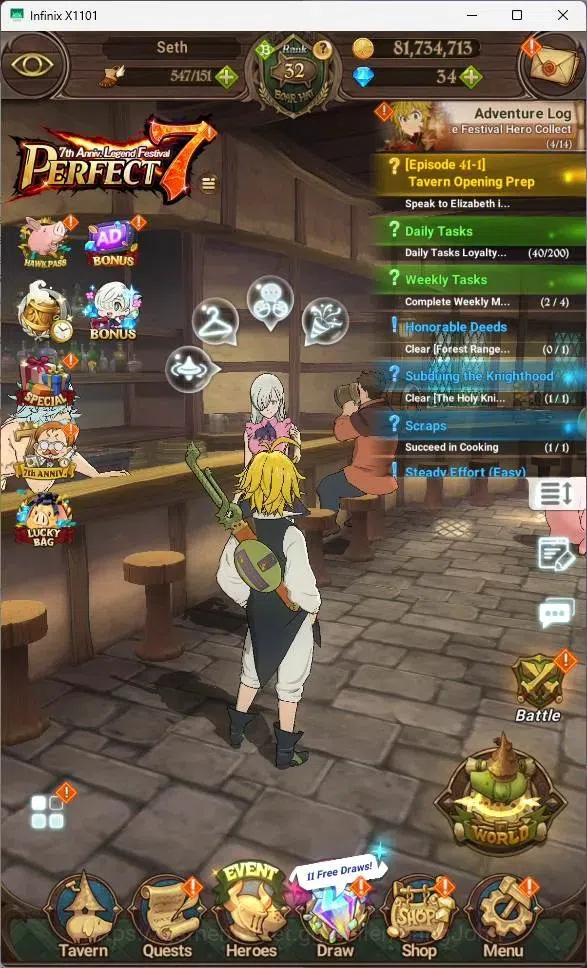 The Seven Deadly Sins: Grand Cross Accounts GLOBAL|2M CC|34 DM|LS 101|UR Mesis 1/6,NightSalos image 9