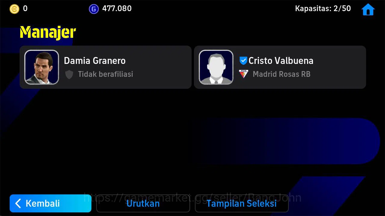eFootball Accounts power 3039, Eden Hazard blitz new, Cafu epic, Mess image 3