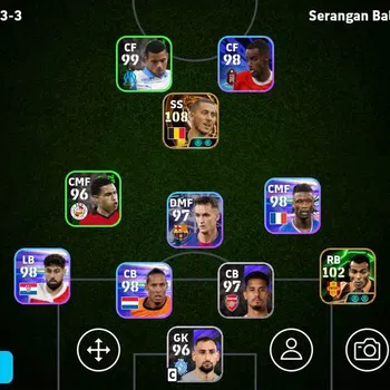 eFootball Legends & Iconic Players power 3039, Eden Hazard blitz new, Cafu epic, Mess image 1