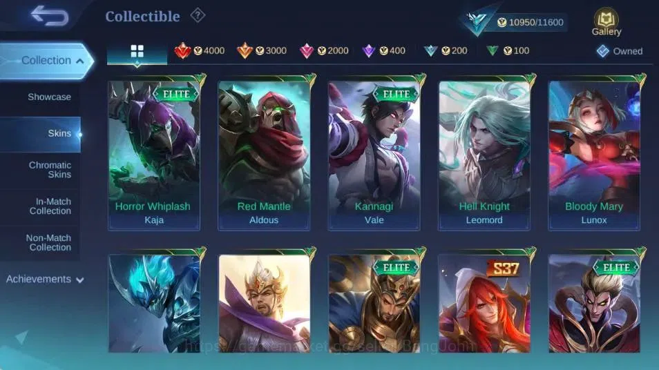 Mobile Legends: Bang Bang Accounts Collector Global|Hero 78|Skin 82|Seasoned|Epic Moskov,Anniversary Miya,SPECIAL 14