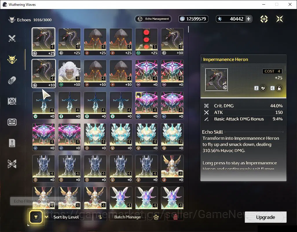 Wuthering Waves Accounts Mid-Game NA|UL 46|40K Astrite+122 LT|1 Limited| Sigrika+Sign |MC Female|DB Lv29|Log Kuro|Check SS 5