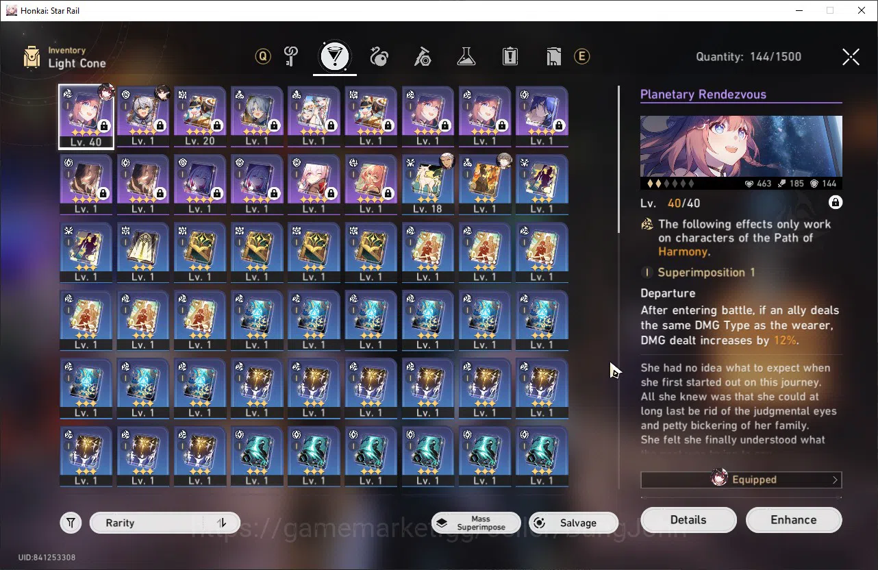 Honkai Star Rail Accounts ASIA TL29|4 Limit|Yao Guang|Archer|Sparkle|Dan Hen image 3