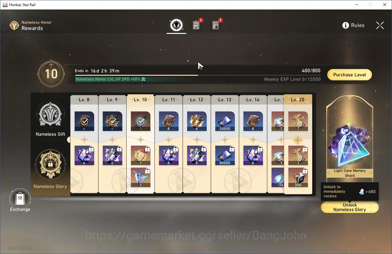 Honkai Star Rail Accounts ASIA TL29|4 Limit|Yao Guang|Archer|Sparkle|Dan Hen image 9