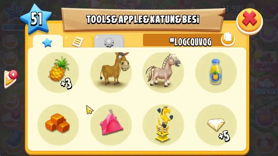 Hay Day Accounts Lvl 51 | Silo Storage 525 + Barn Storage 3100 | We image 6