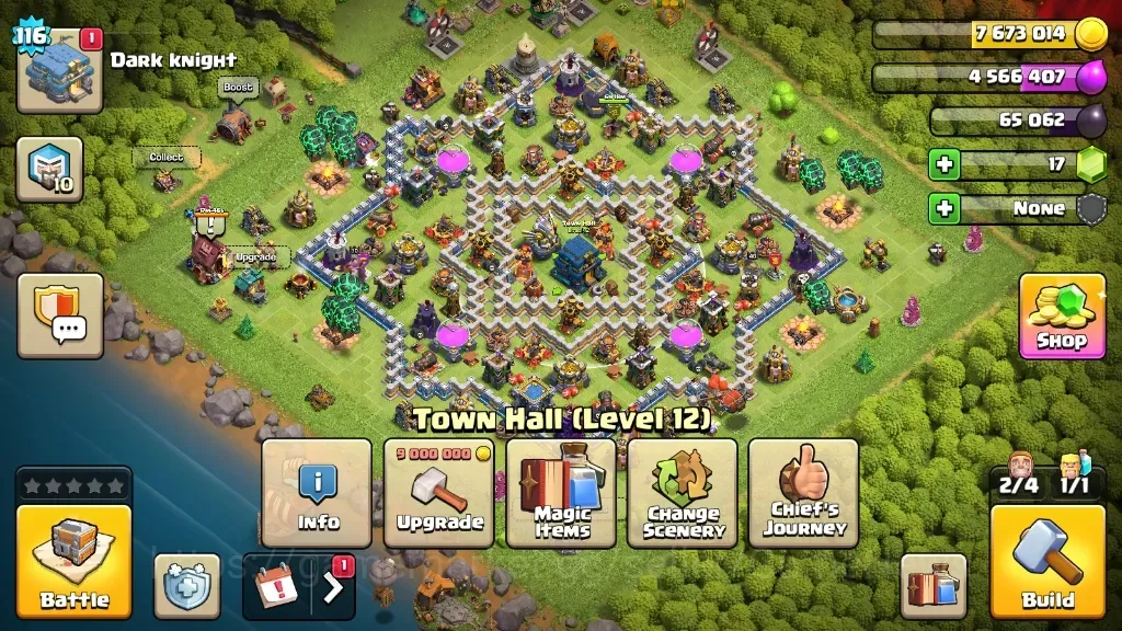 Clash of Clans Accounts High-End LV 116|TH 12-BH 6|HH 6|Limited Skin|BK 46,AQ 57,GW 30,MP 31|BM 5|Free CN OFF|Protect 1