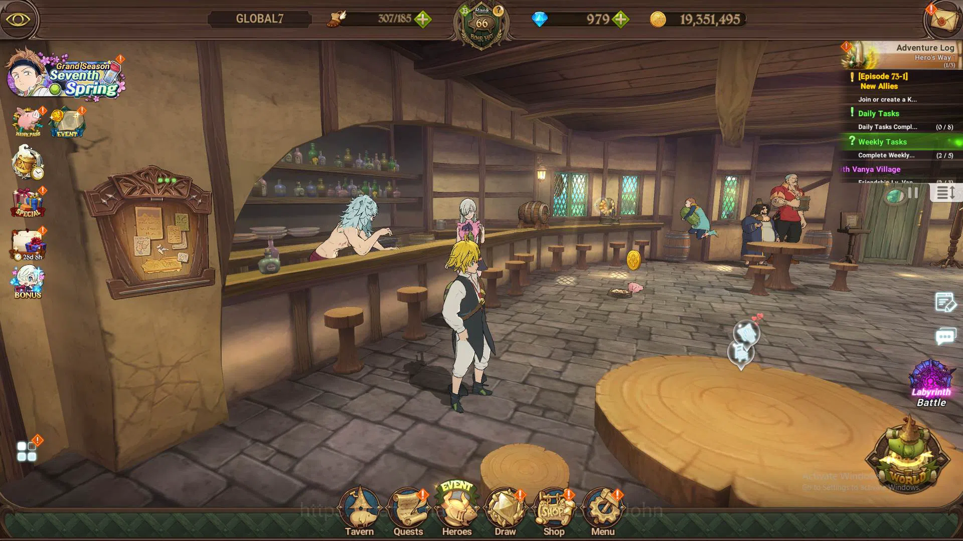 The Seven Deadly Sins: Grand Cross Accounts Others GLOBAL|3.1m CC|DM 979|1LR Elizabeth|Full collab FF|UR