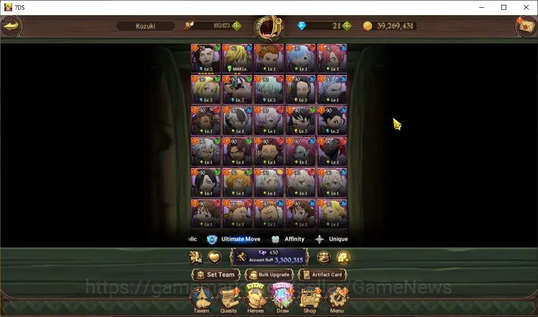 The Seven Deadly Sins: Grand Cross Accounts ASIA|3,3M CC|50 LS|5 LR+9 UR+Collab FF,ReZero|N Me image 8