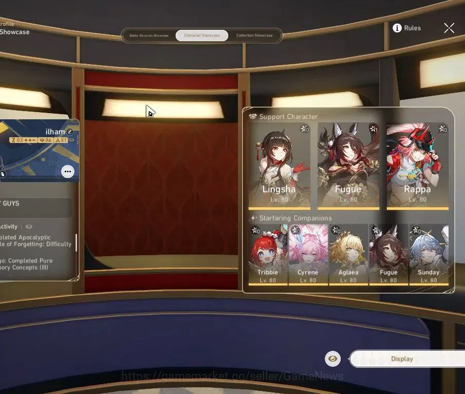 Honkai Star Rail Accounts Asia|TL 70|Rappa+Aglaea PremTeam|16 Limited|(Fugue image 2