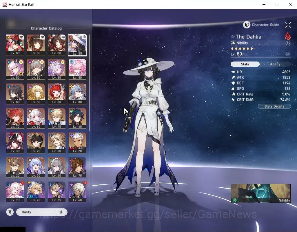 Honkai Star Rail Accounts Asia|TL 70|Rappa+Aglaea PremTeam|16 Limited|(Fugue image 4