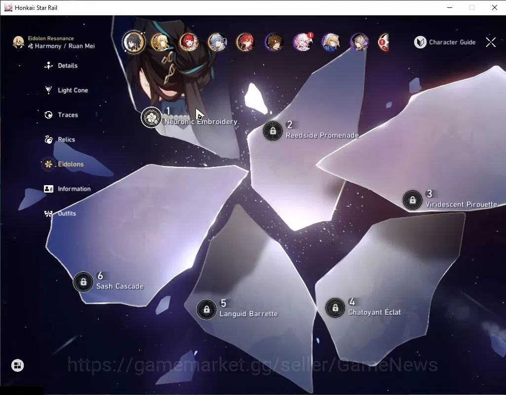 Honkai Star Rail Accounts Asia|TL 70|Rappa+Aglaea PremTeam|16 Limited|(Fugue image 6