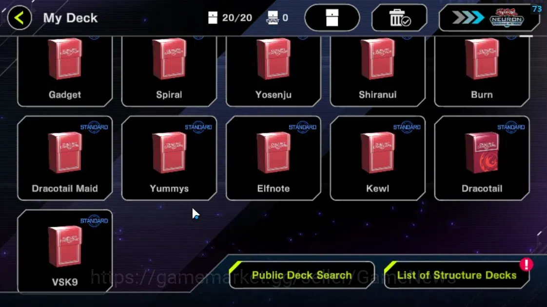 Yu-Gi-Oh! Master Duel Accounts Mid-Level Android |Lv 18 | 20 Deck |VSK9, Yummys, Kewl, Dragonmaid, Timelord, Etc |Ranked 3