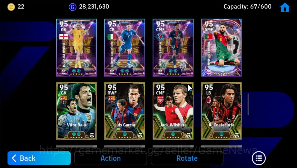eFootball Accounts Legends & Iconic Players Android|3Pack Portugal,France,Barca|45Epic(Marco van basten,Neymar,Luis 11