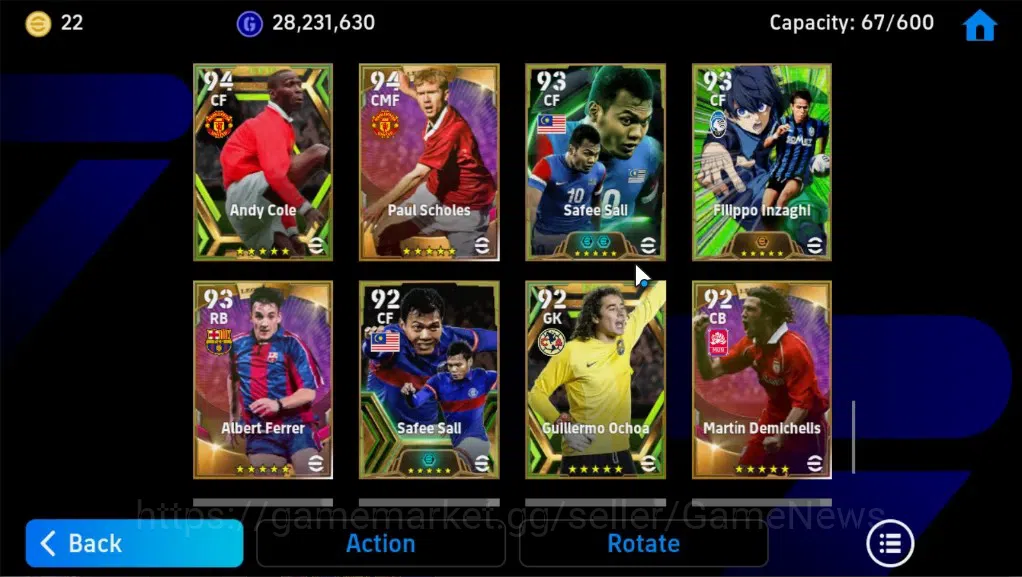 eFootball Accounts Legends & Iconic Players Android|3Pack Portugal,France,Barca|45Epic(Marco van basten,Neymar,Luis 13