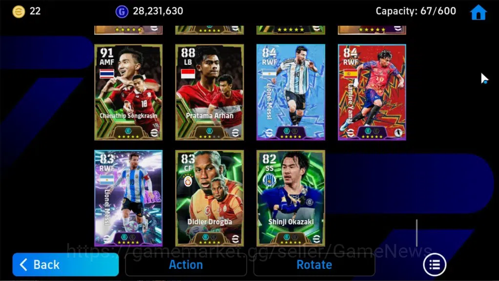 eFootball Accounts Legends & Iconic Players Android|3Pack Portugal,France,Barca|45Epic(Marco van basten,Neymar,Luis 14